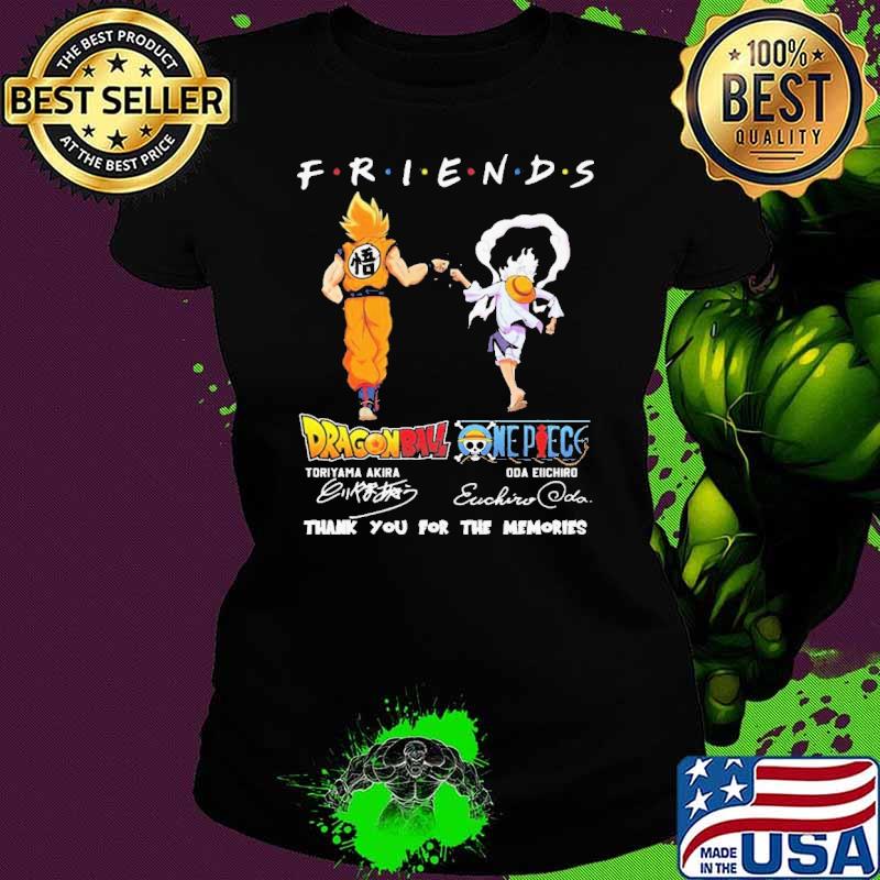 Dragon Ball One Piece Toriyama Akira Oda Eichiro Friend Forever Shirt
