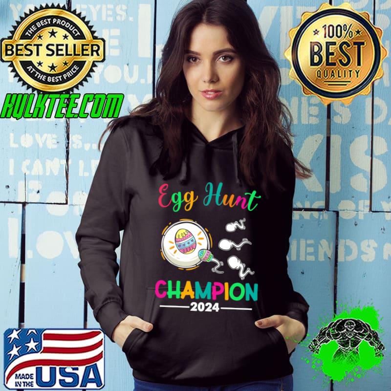 Egg Hunt Champion 2024 Dad Easter Pregnancy Announcement T-Shirt Hoodie Egg Hunt Champion 2024 Dad Easter Pregnancy Announcement T-Shirt Hoodie