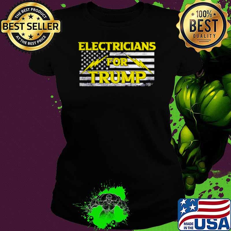 Electricians for Trump USA flag shirt