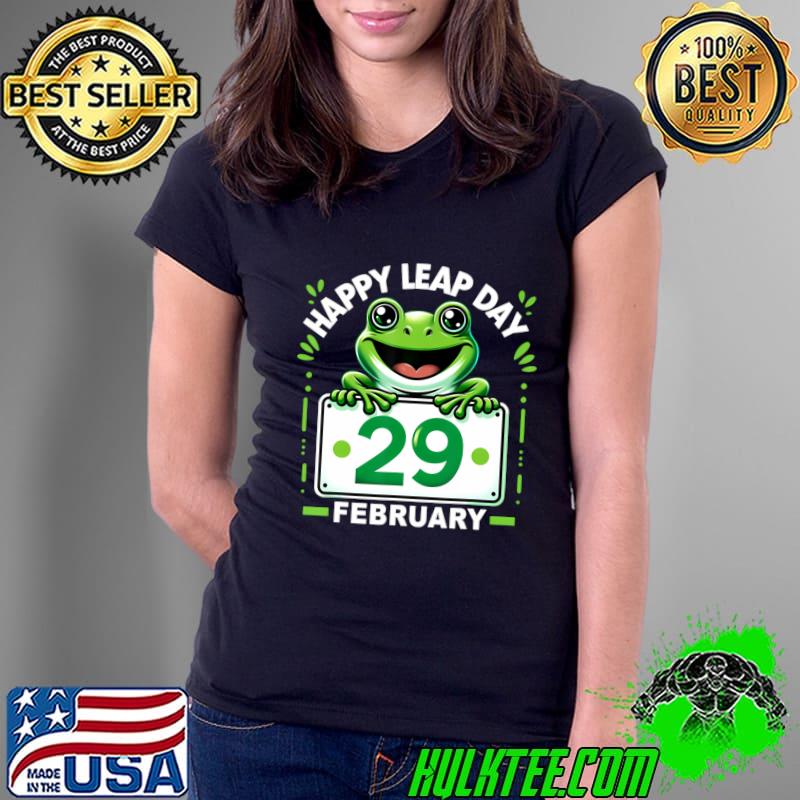 February 29th Happy Leap Day Frog Matching Leap Year 2024 T-Shirt