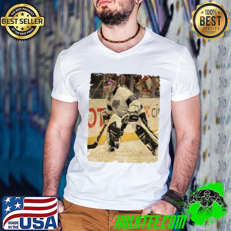 Felix Potvin Canadian former professional ice hockey goaltender Los Angeles Kings 2000 T-Shirt Guys V Neck Felix Potvin Canadian former professional ice hockey goaltender Los Angeles Kings 2000 T-Shirt Guys V Neck
