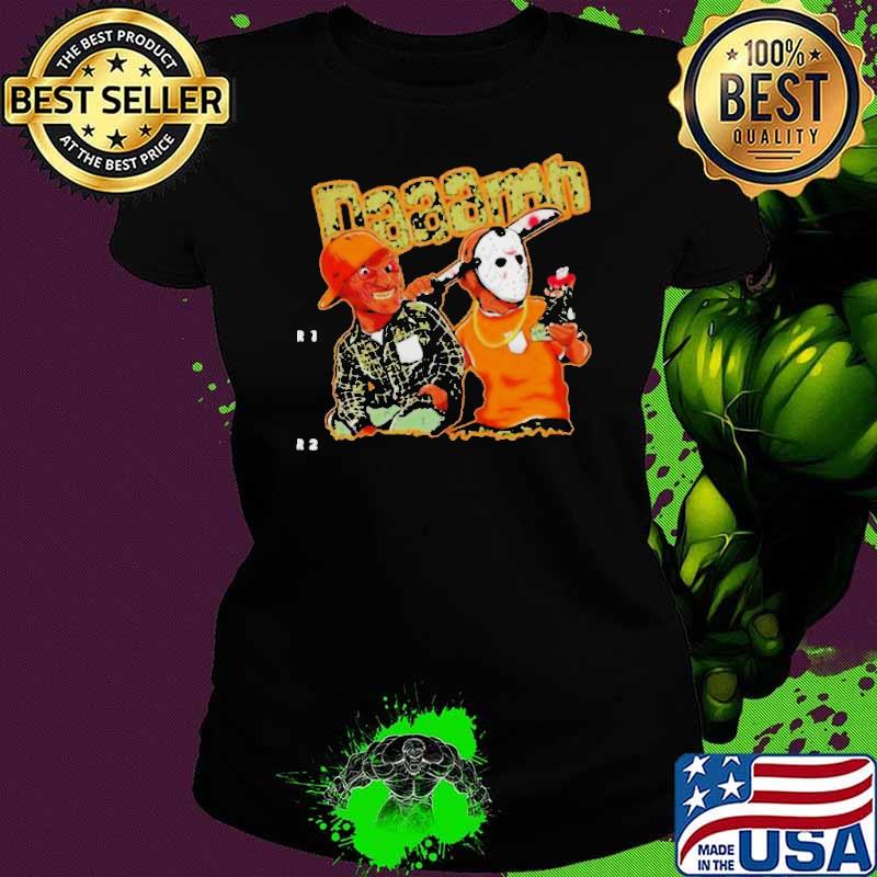 Freddy-Krueger-vs-Jason-Voorhees-Holding-Jordan-5-Daaamh-vector-shirt-cc4282-0