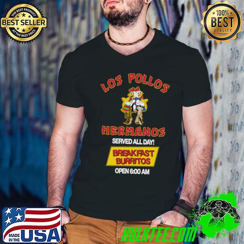 Funny los Pollos Hermanos breakfast burrito T-Shirt Guys V Neck Funny los Pollos Hermanos breakfast burrito T-Shirt Guys V Neck