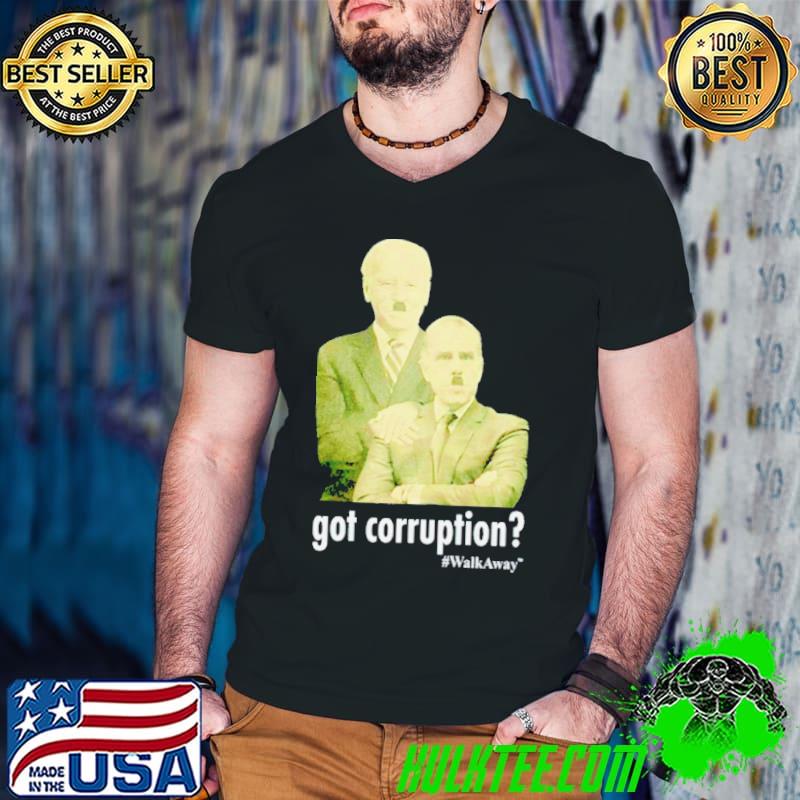 Got corruption walkaway Joe Biden and Hunter Biden s Guys V Neck Got corruption walkaway Joe Biden and Hunter Biden s Guys V Neck