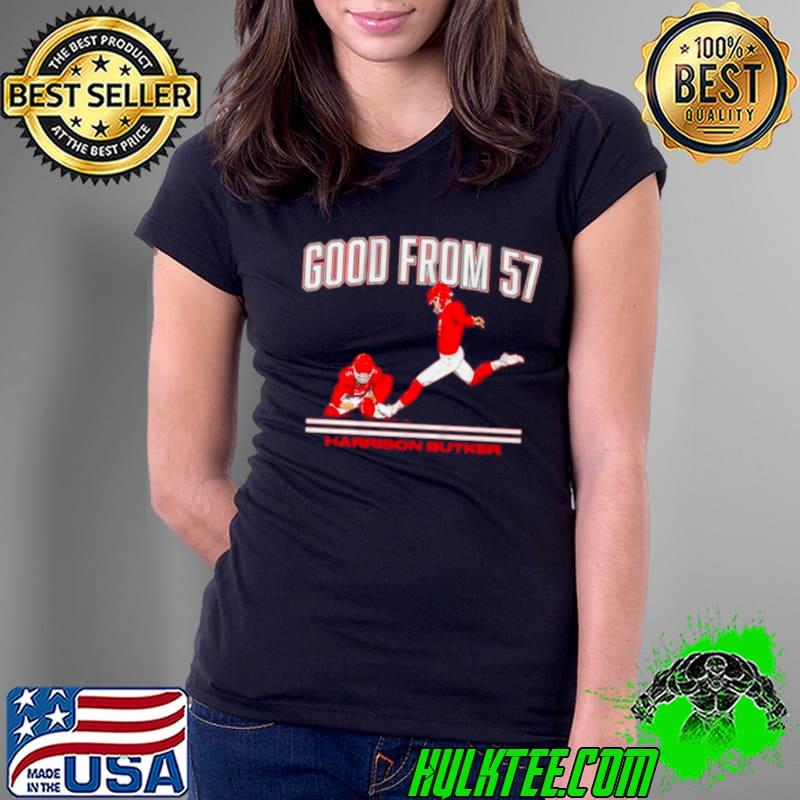 Harrison Butker Kansas City Chiefs Good from 57 s Ladies Tee Harrison Butker Kansas City Chiefs Good from 57 s Ladies Tee