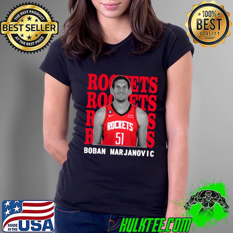 Houston Rockets Boban Marjanovic 51 Serbian professional basketball T-Shirt