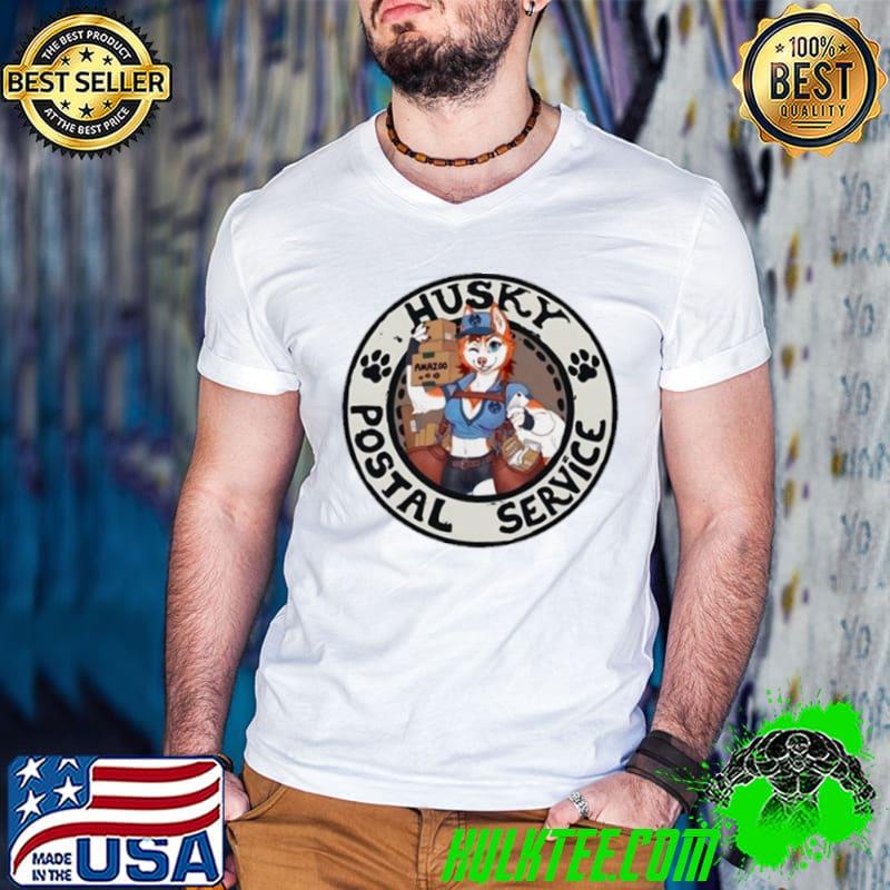 Husky Postal Service retro s Guys V Neck Husky Postal Service retro s Guys V Neck