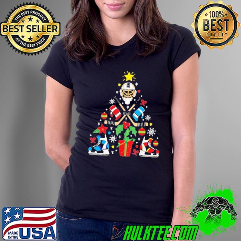 Ice Hockey Christmas Ornament Tree Xmas Shirt
