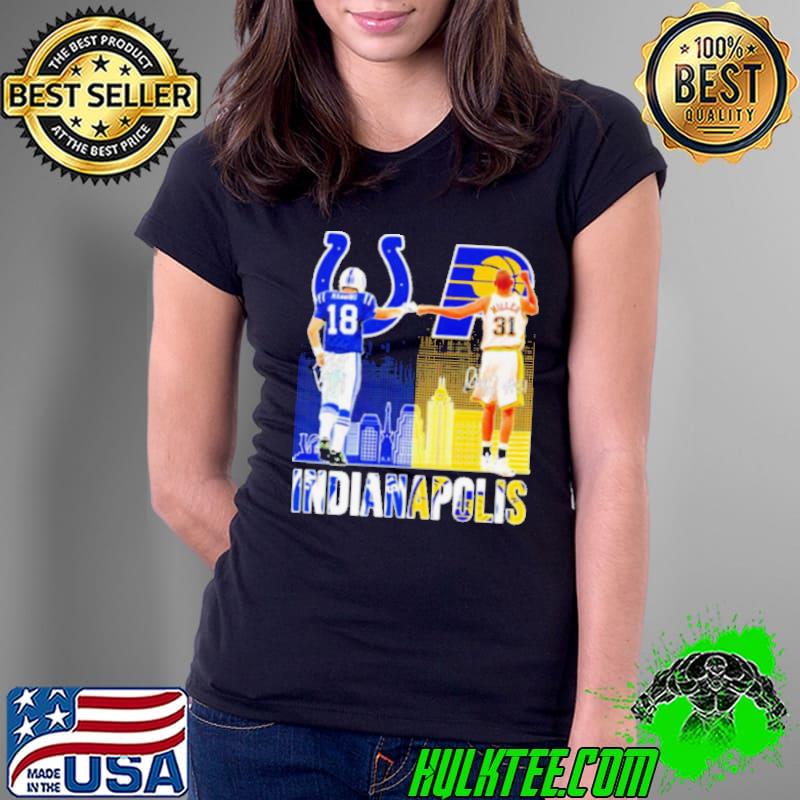 Indianapolis Players 18 Manning and 31 Millers Signatures Shirt
