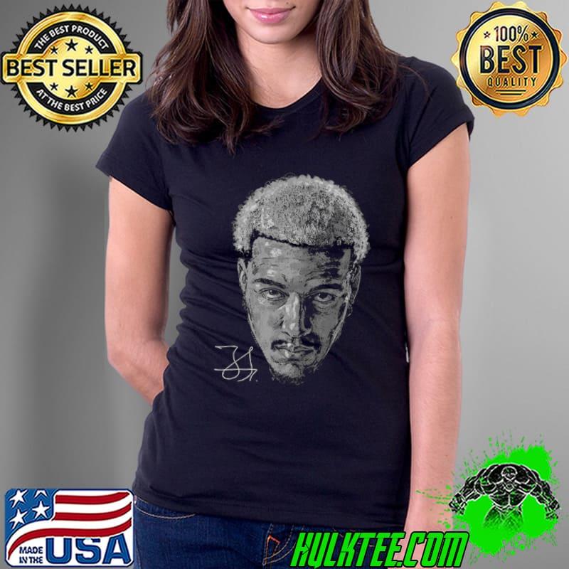 Jeremy Sochan San Antonio Portrait B&W Signature Polish-American professional basketball T-Shirt