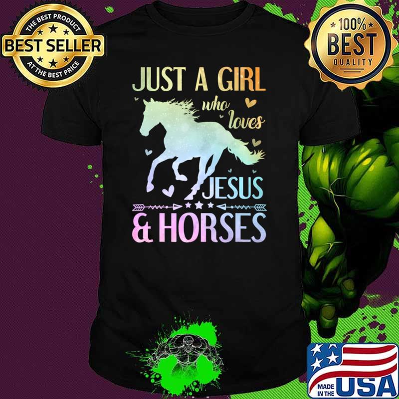 Jesus And Horses Horses For Girls T-Shirt Unisex Jesus And Horses Horses For Girls T-Shirt Unisex