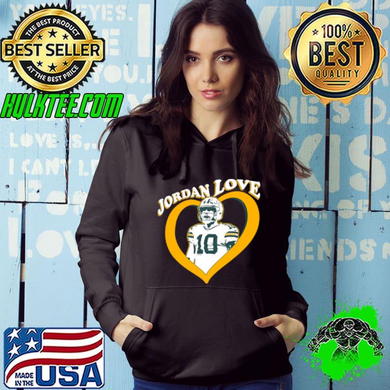 Jordan Love 10 Green Bay Packers Heart shirt