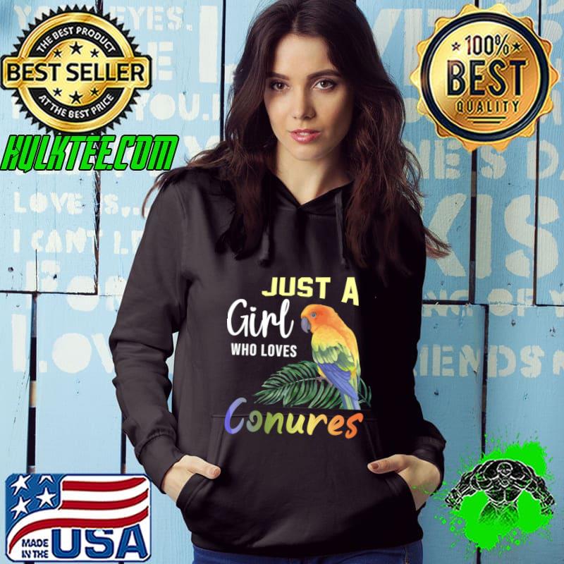 Just a girl who love conures bird color T-Shirt