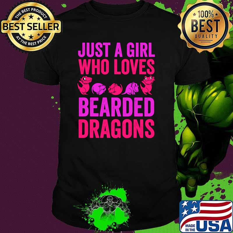 Just A Girl Who Loves Bearded Dragons T-Shirt Unisex Just A Girl Who Loves Bearded Dragons T-Shirt Unisex