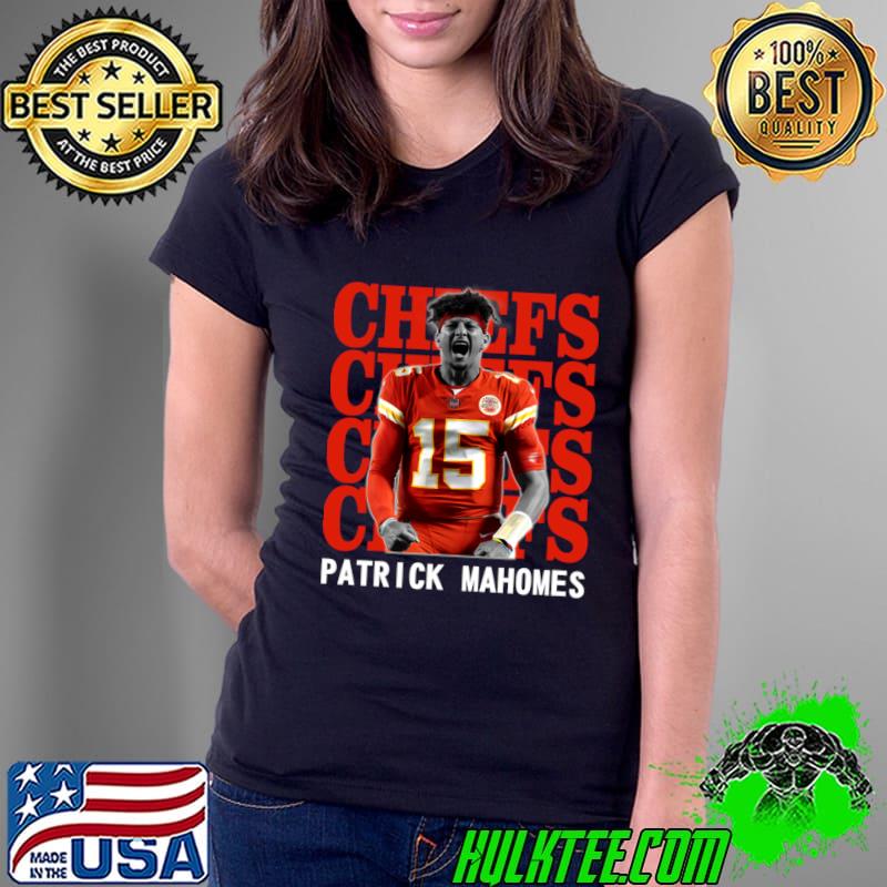 Kansas City Chiefs Patrick Mahomes 15 Quarterback football T-Shirt