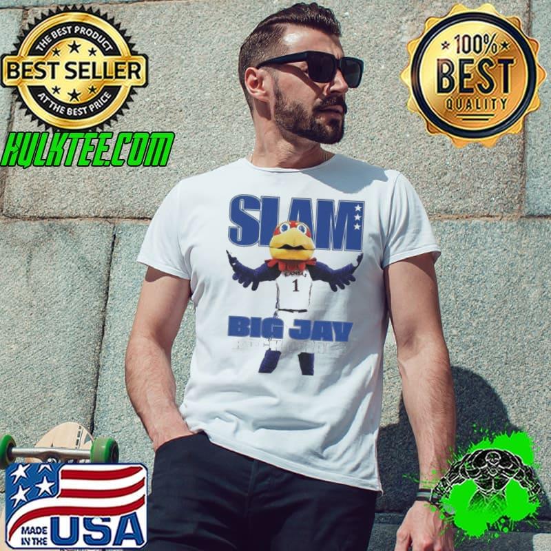 Kansas Jayhawks Mascot Slam Big Jay Rock Chalk Shirt Unisex Kansas Jayhawks Mascot Slam Big Jay Rock Chalk Shirt Unisex