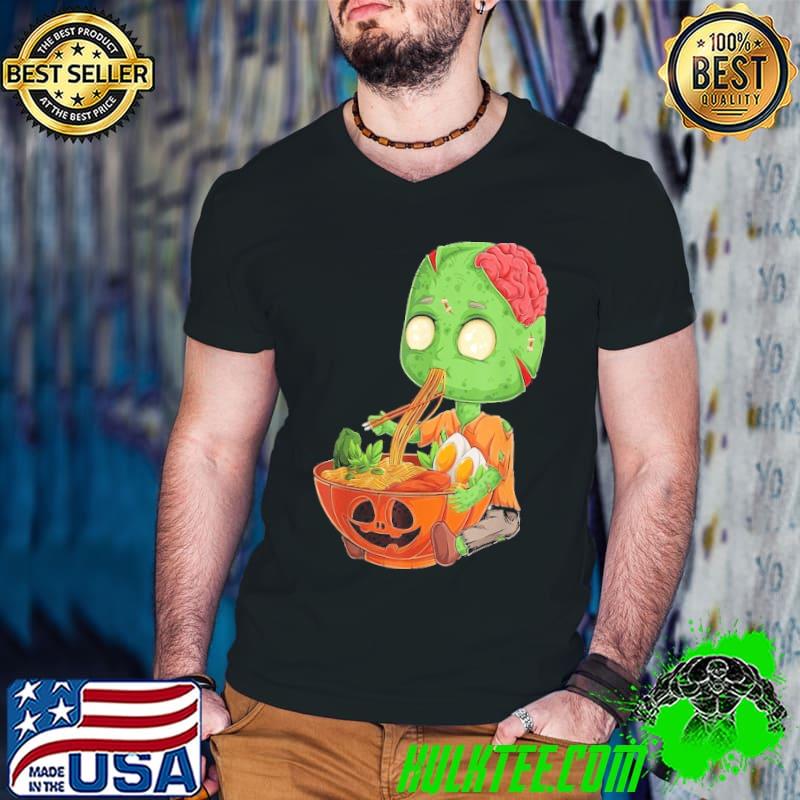 Kawaii Japanese Anime Zombie Halloween Ramen Food Lovers Shirt