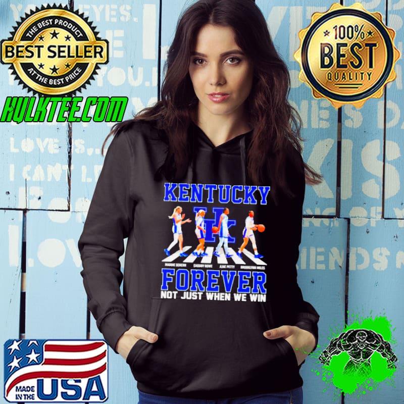 Kentuckey Wildcats abbey road forever not just when we win signatures shirt