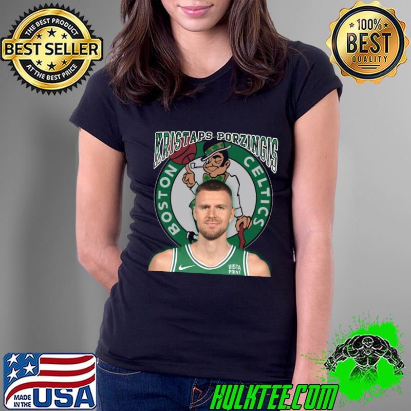 Kristaps Porzingis Latvian professional basketball player for the Boston Celtics T-Shirt Kristaps Porzingis Latvian professional basketball player for the Boston Celtics T-Shirt
