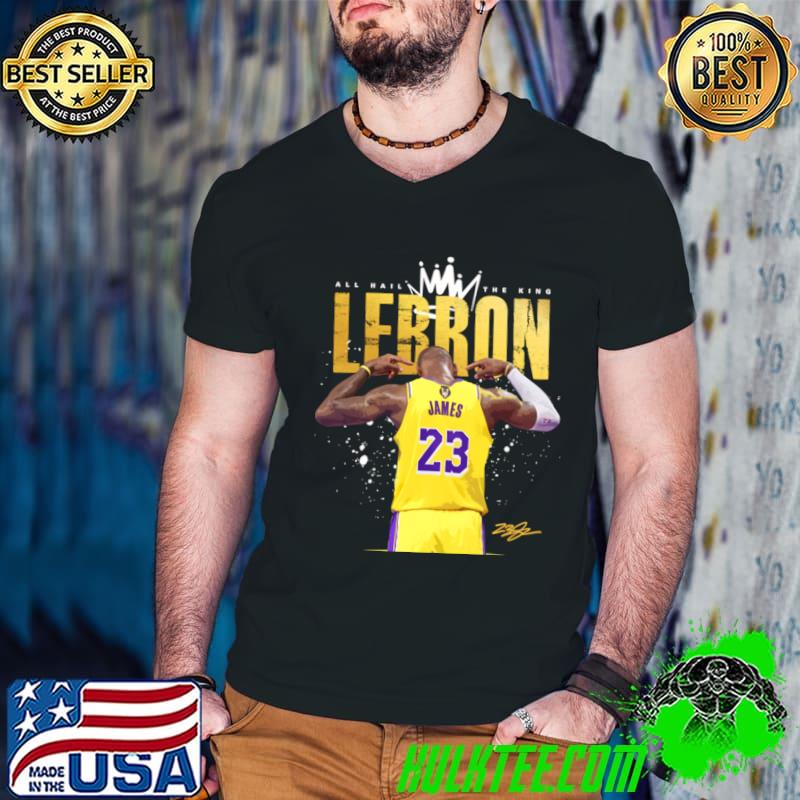 Lebron James Go Crazy Celebration Signature T-Shirt Guys V Neck Lebron James Go Crazy Celebration Signature T-Shirt Guys V Neck