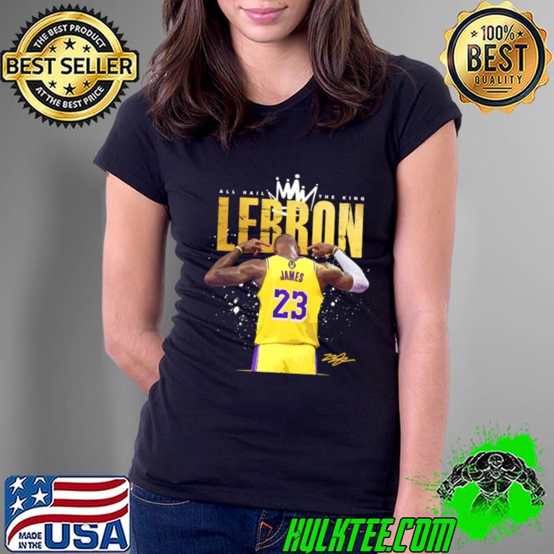 Lebron James Go Crazy Celebration Signature T-Shirt Ladies Tee Lebron James Go Crazy Celebration Signature T-Shirt Ladies Tee