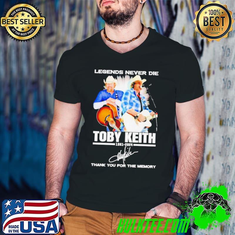 Legends Never Die Toby Keith 1961 2024 Thank You For The Memories Signatures Shirt Guys V Neck Legends Never Die Toby Keith 1961 2024 Thank You For The Memories Signatures Shirt Guys V Neck