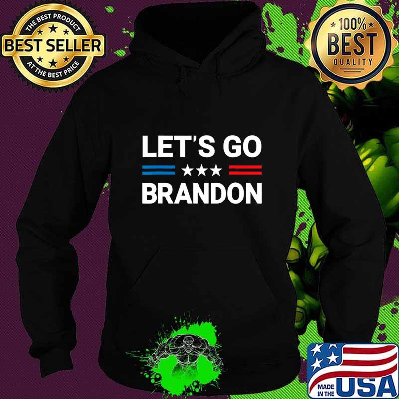 Let's Go Brandon US Flag Stars Red And Blue Line Election T-Shirt Hoodie Let's Go Brandon US Flag Stars Red And Blue Line Election T-Shirt Hoodie