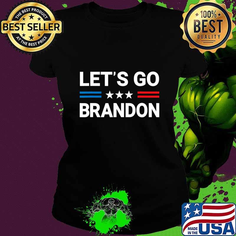 Let's Go Brandon US Flag Stars Red And Blue Line Election T-Shirt