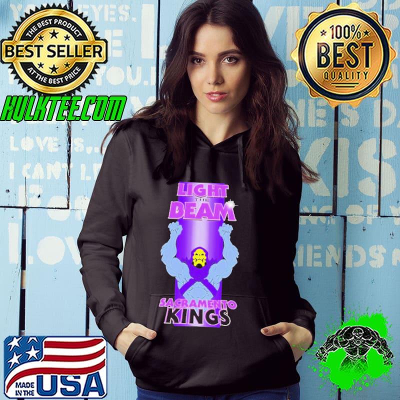 Light The Beam Sacramento Kings Monster Skull Yellow s Hoodie Light The Beam Sacramento Kings Monster Skull Yellow s Hoodie