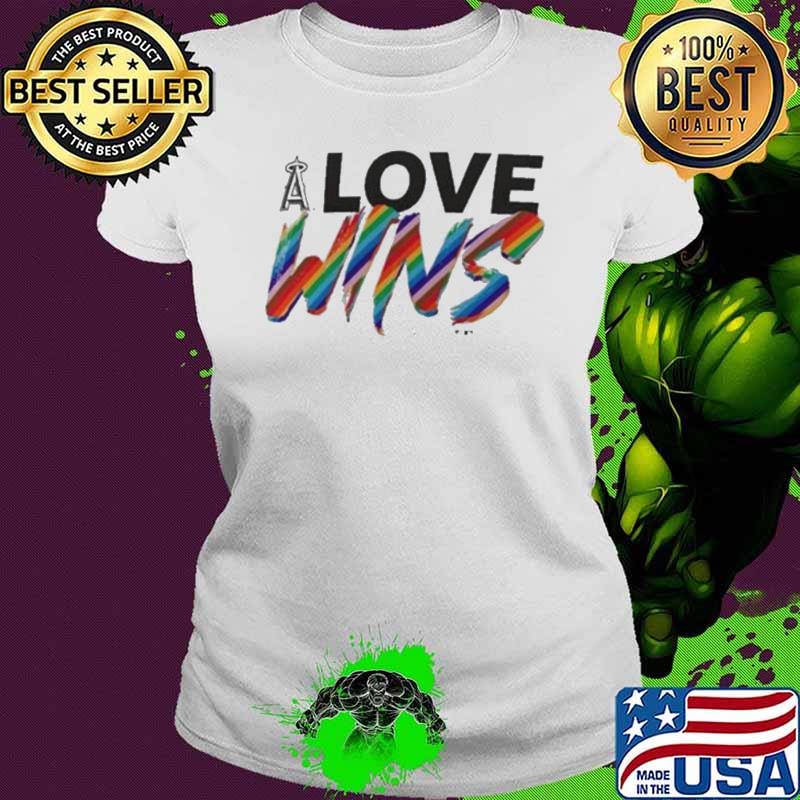 Los Angeles Angels Love Wins Pride 2024 Shirt Ladies tee Los Angeles Angels Love Wins Pride 2024 Shirt Ladies tee