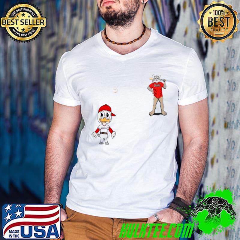 Los Angeles Angels VS Arizona Diamondbacks MLB 2024 mascot cartoon baseball s Guys V Neck Los Angeles Angels VS Arizona Diamondbacks MLB 2024 mascot cartoon baseball s Guys V Neck