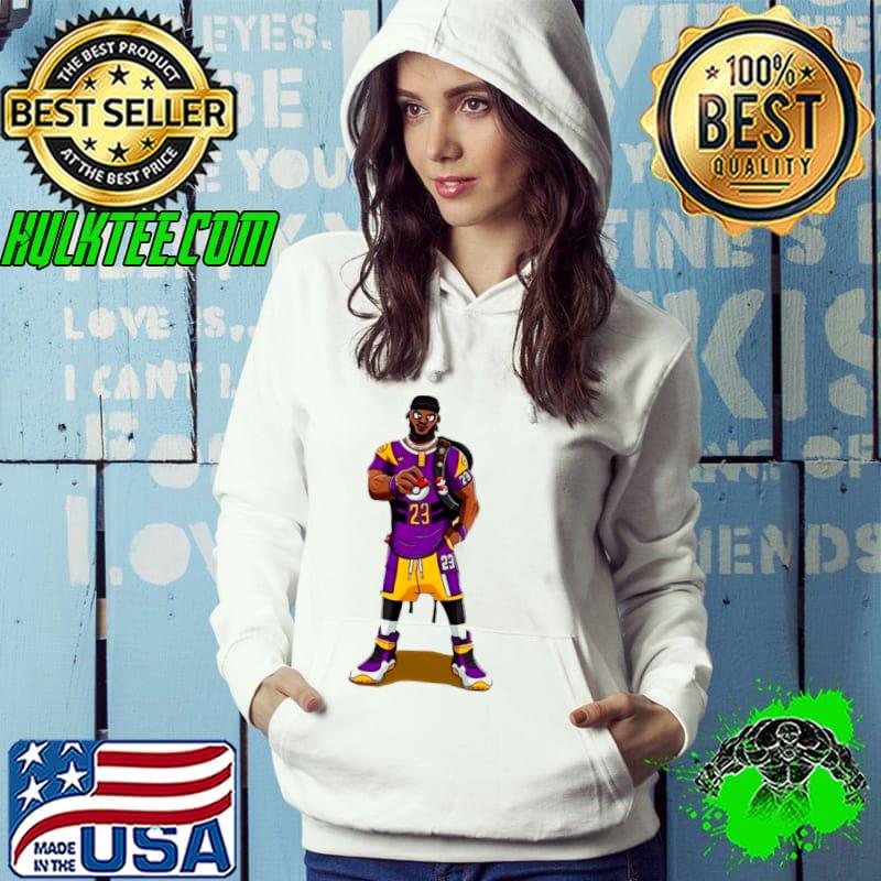 Los Angeles Lakers LeBron James Nidoking Pokemon shirt