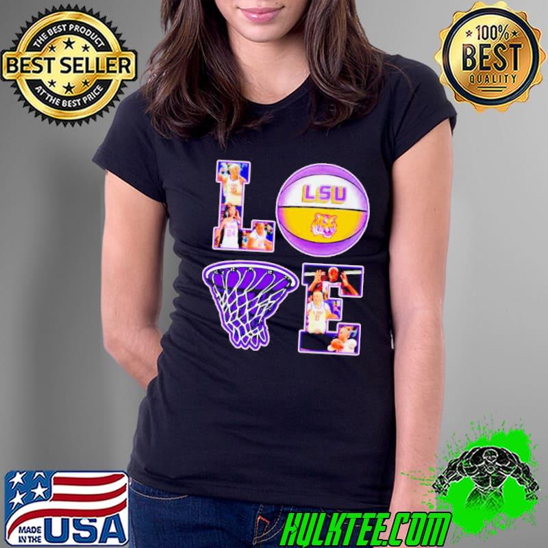 Love LSU Tigers basketball s Ladies Tee Love LSU Tigers basketball s Ladies Tee