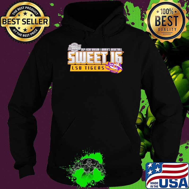 LSU Tigers 2024 NCAA Division I Women’s basketball Sweet 16 s Hoodie LSU Tigers 2024 NCAA Division I Women’s basketball Sweet 16 s Hoodie