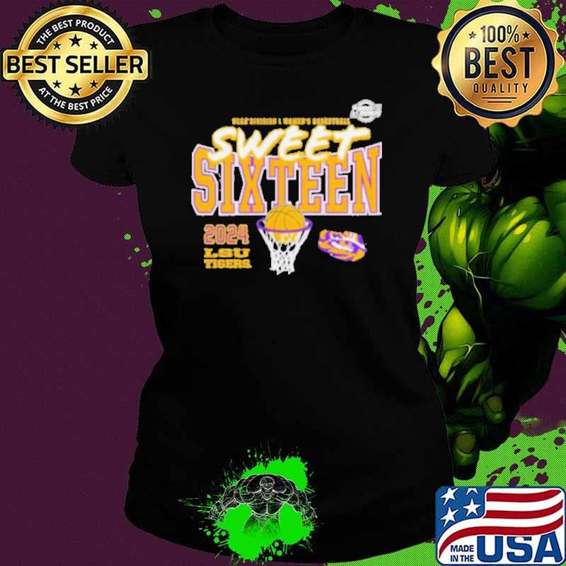 LSU Tigers 2024 NCAA Women’s Basketball Tournament March Madness Sweet 16 Fast Break Shirt