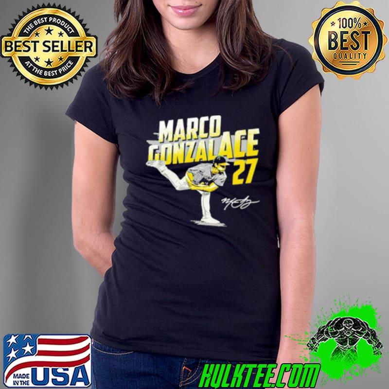 Marco Gonzalace Gonzales Pittsburgh Pirates signature Shirt Ladies Tee Marco Gonzalace Gonzales Pittsburgh Pirates signature Shirt Ladies Tee
