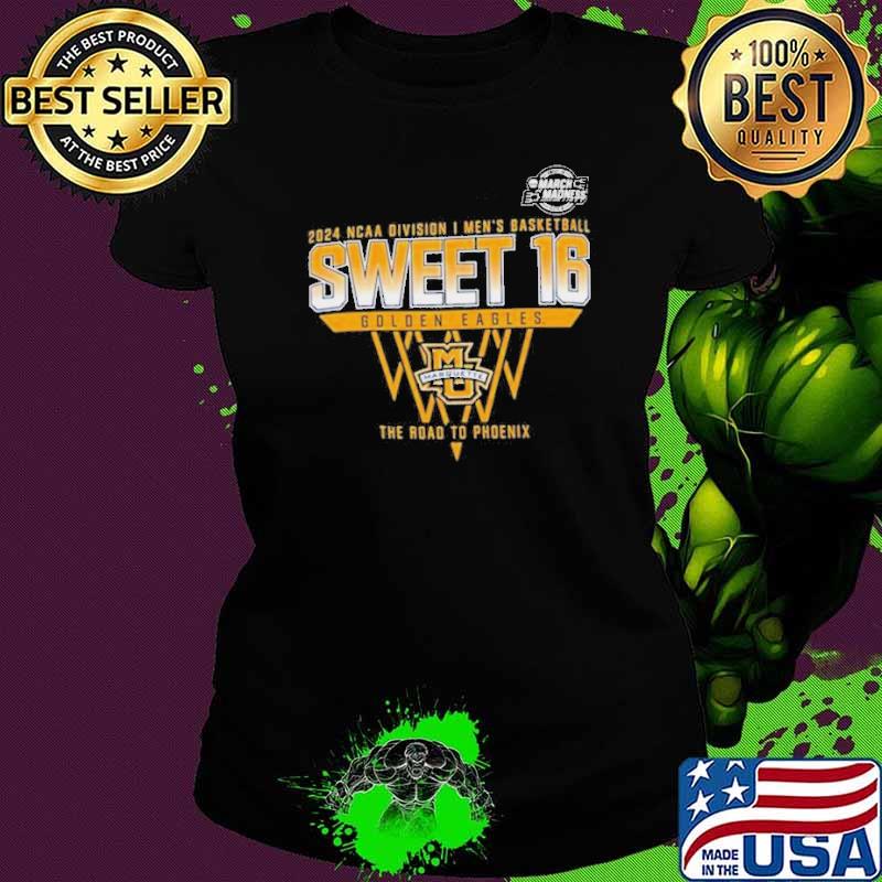 Marquette Golden Eagles 2024 NCAA Division I Men’s Basketball Sweet 16 The Road To Phoenix Shirt
