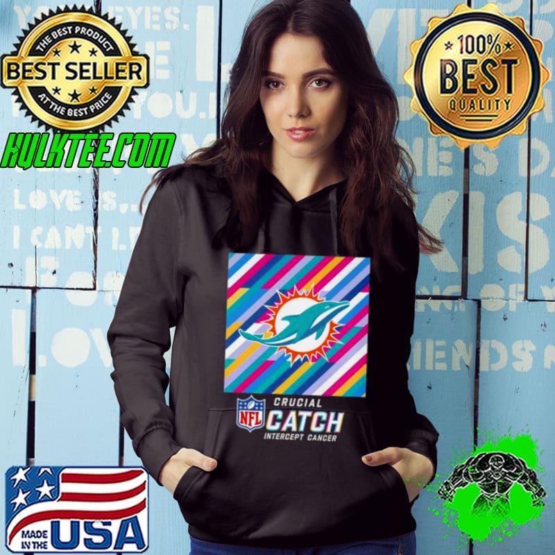 Miami Dolphins NFL Crucial Catch Intercept Cancer Shirt