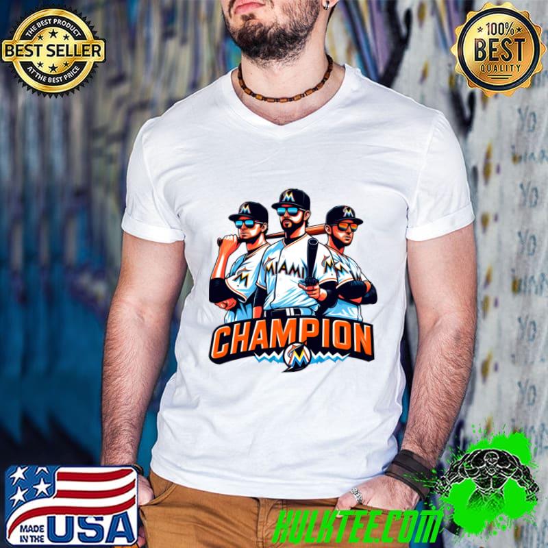 Miami Marlins Champion American professional baseball team T-Shirt Guys V Neck Miami Marlins Champion American professional baseball team T-Shirt Guys V Neck