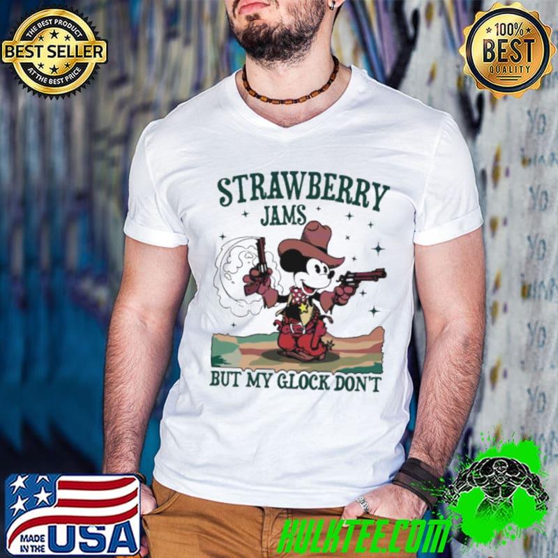 Mickey mouse strawberry jams but my glock don’t s Guys V Neck Mickey mouse strawberry jams but my glock don’t s Guys V Neck