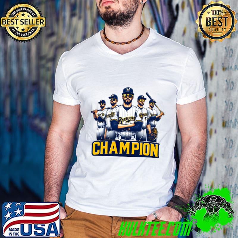 Milwaukee Brewers Champion American professional baseball team based T-Shirt Guys V Neck Milwaukee Brewers Champion American professional baseball team based T-Shirt Guys V Neck