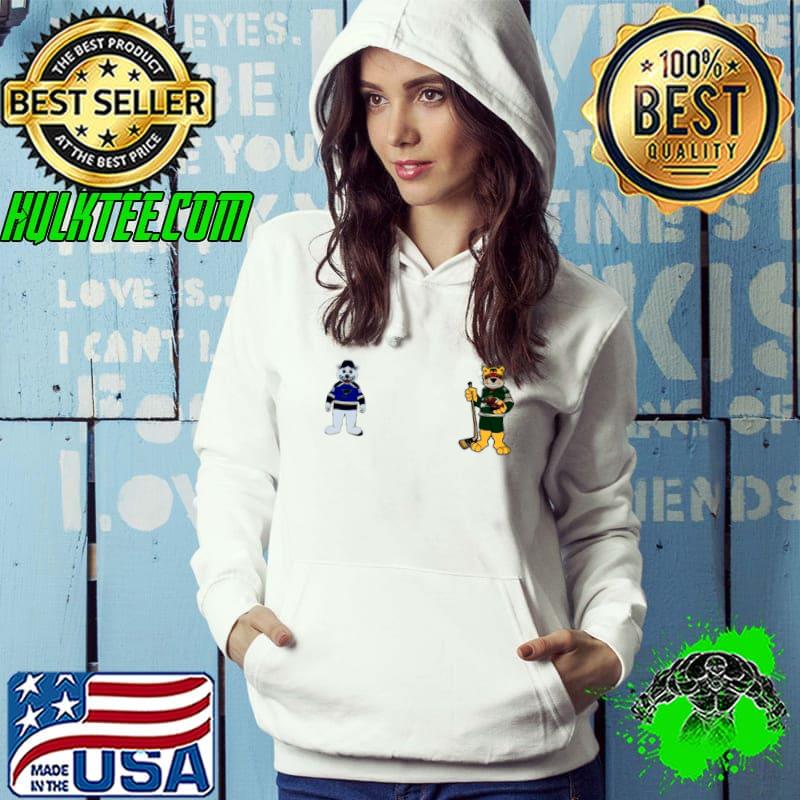 Minnesota Wild VS St. Louis Blues NHL 2024 mascot cartoon hockey shirt