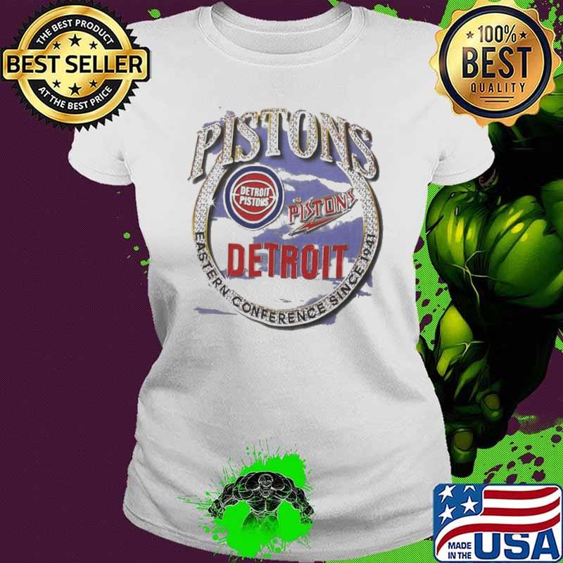 Mitchell & Ness Tan Detroit Pistons Hardwood Classics Vintage Soul Crown Jewels T-shirt