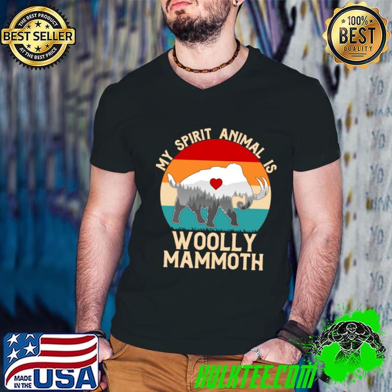 My spirit animal is woolly mammoth vintage sunset T-Shirt