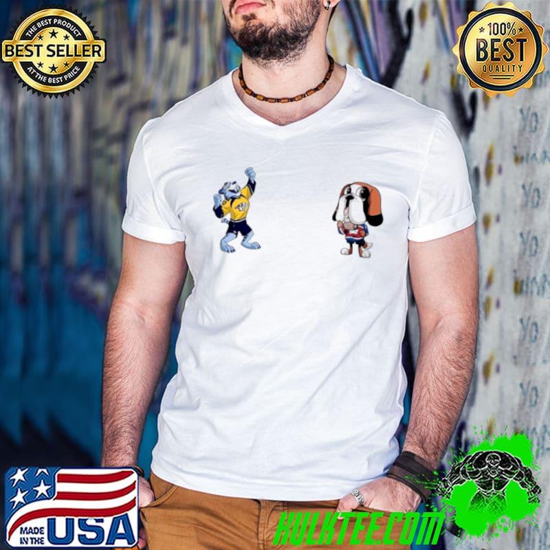 Nashville Predators VS Colorado Avalanche NHL 2024 mascot cartoon hockey s Guys V Neck Nashville Predators VS Colorado Avalanche NHL 2024 mascot cartoon hockey s Guys V Neck