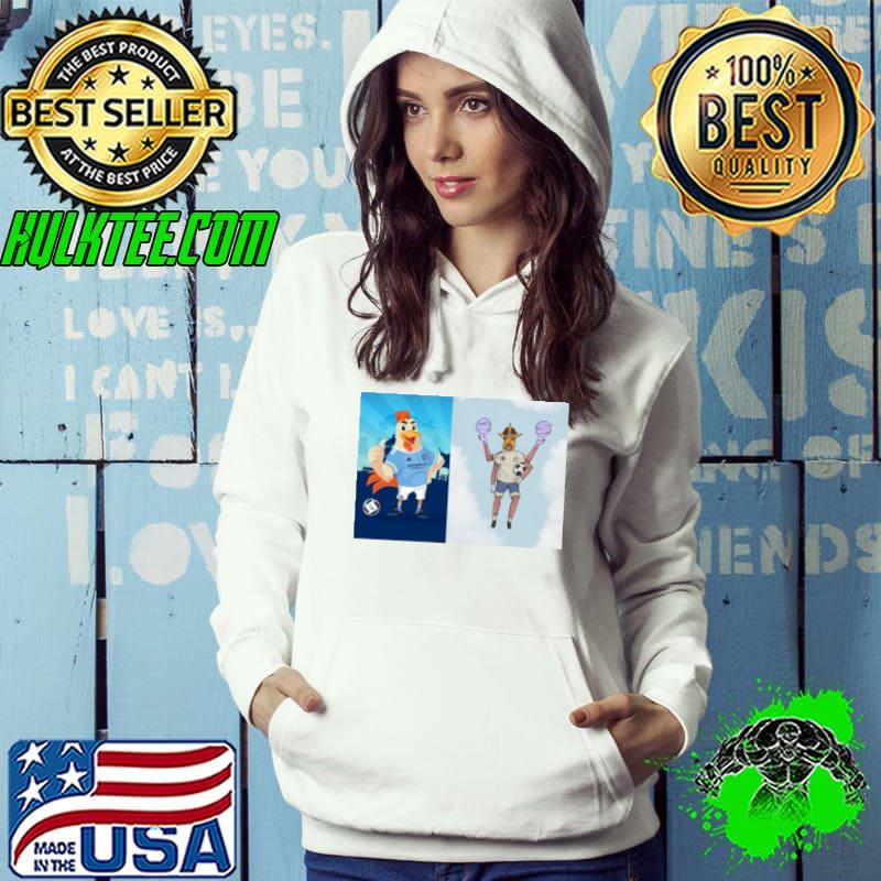 New York City VS St. Louis City MLS 2024 mascot cartoon soccer shirt
