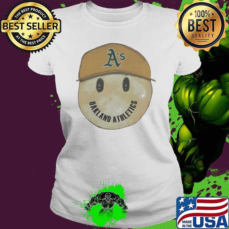 Oakland Athletics Smiley 2024 Shirt Ladies tee Oakland Athletics Smiley 2024 Shirt Ladies tee