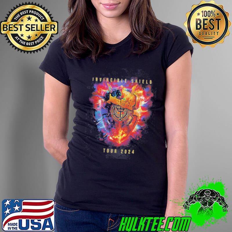 Official Invincible Shield Tour 2024 Judas Priest Shirt Ladies Tee Official Invincible Shield Tour 2024 Judas Priest Shirt Ladies Tee