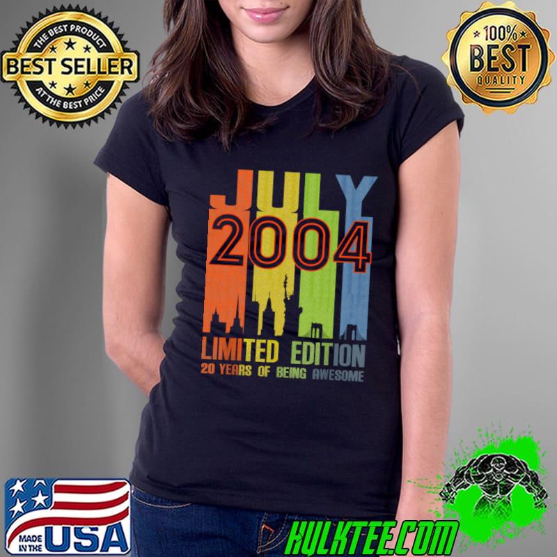 Official july 2004 20 Years Of Being Awesome Limited Edition Vintage T-Shirt
