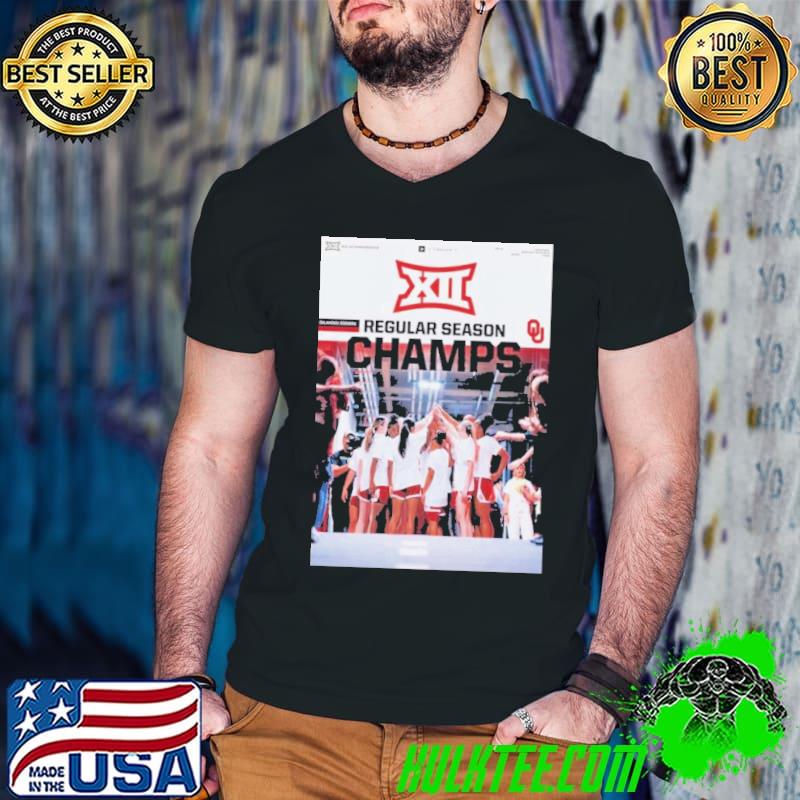 Oklahoma Sooners Back to back Big 12 Conference Women’s Basketball Regular Season Champions s Guys V Neck Oklahoma Sooners Back to back Big 12 Conference Women’s Basketball Regular Season Champions s Guys V Neck